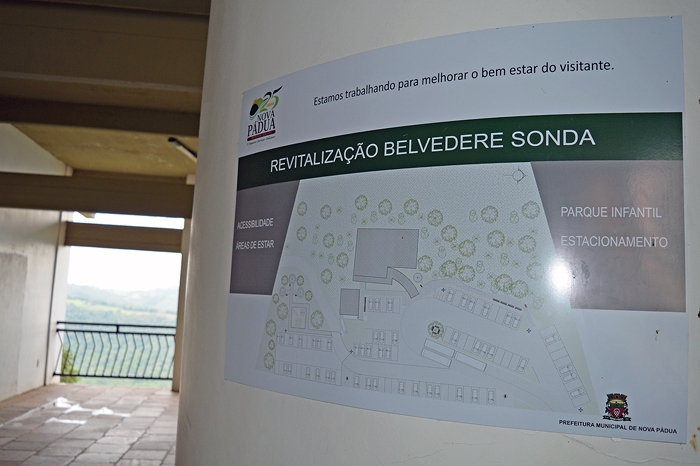 Três banheiros públicos serão construídos no Belvedere Sonda, sendo um deles com acessibilidade para cadeirantes e idosos. - Camila Baggio/O Florense