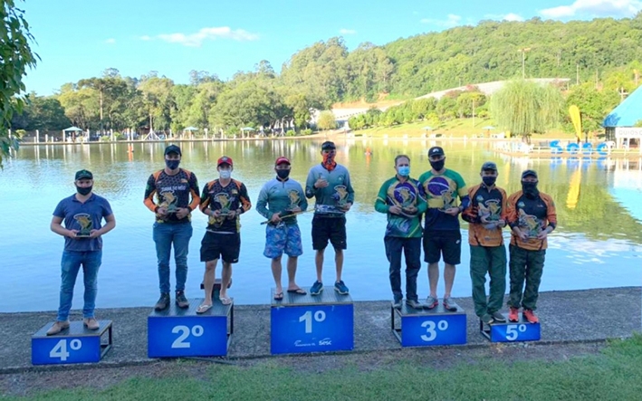 Vencedores do Circuito Sesc Pesca Esportiva. - Prefeitura de NP/ Divulgação