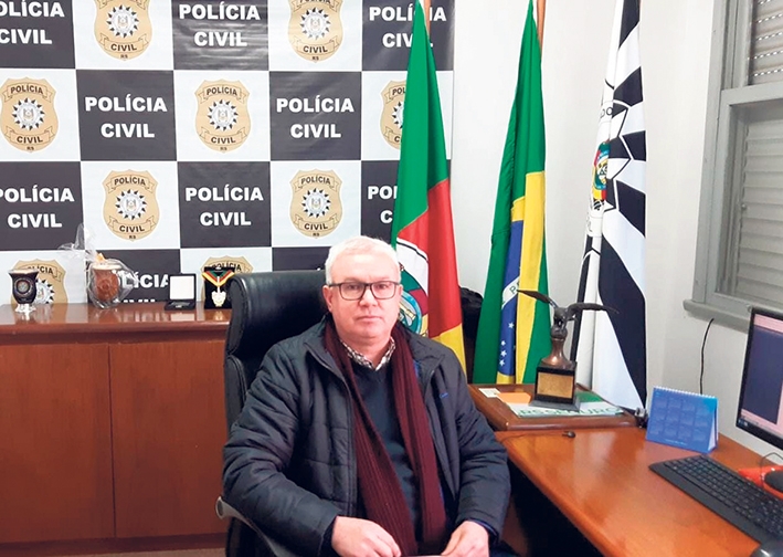 Delegado Regional Cleber dos Santos Lima, que viveu sua juventude em Flores da Cunha. - Divulgação