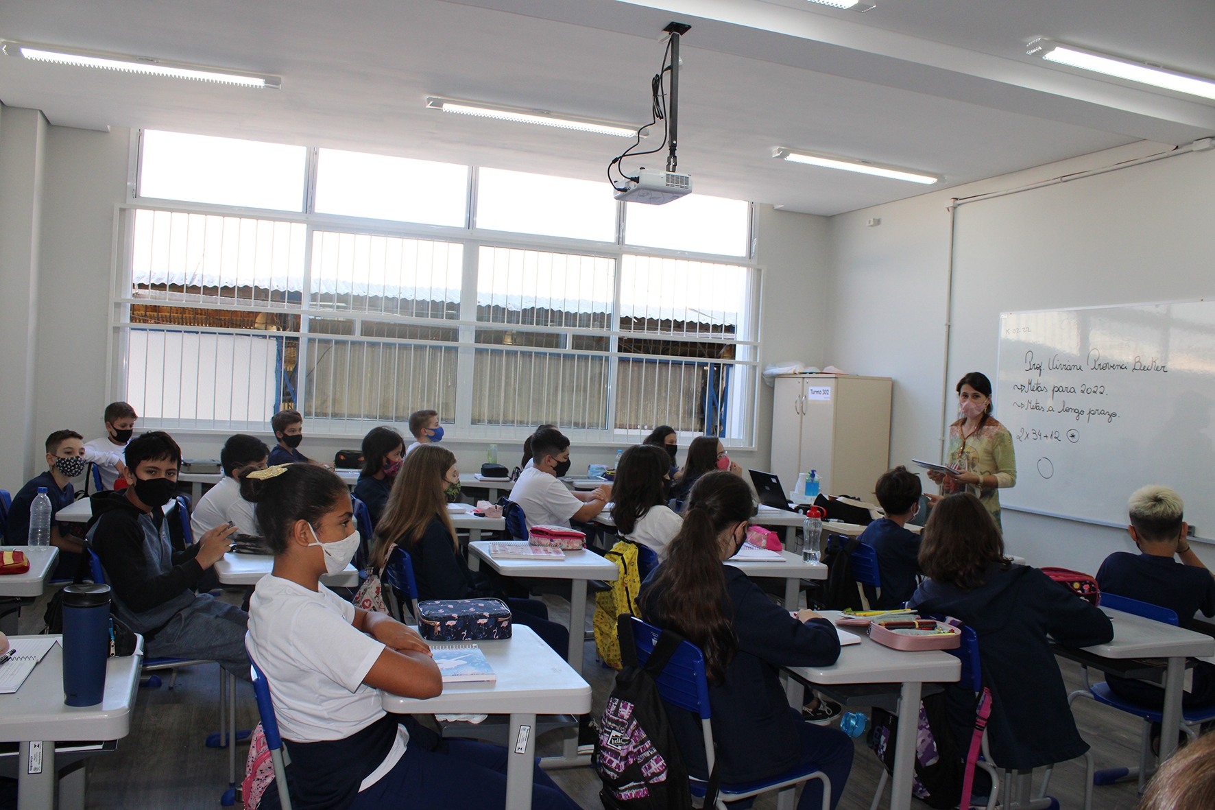 A escola São José procura seguir todos os protocolos de prevenção à Covid-19. - Karine Bergozza